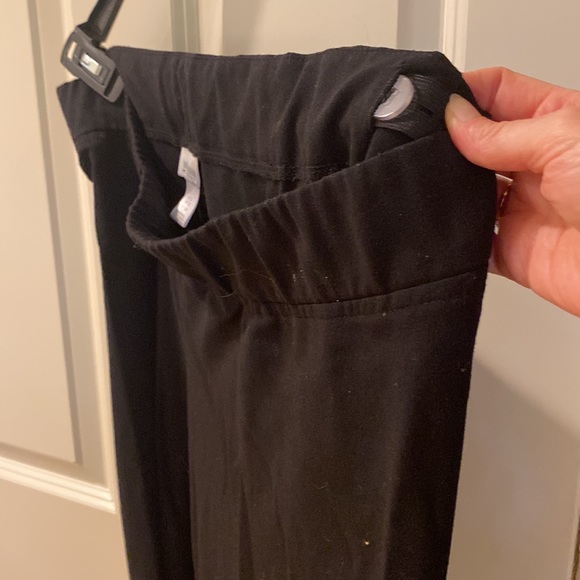 Motherhood maternity cuffed elastic waist pants black - Picture 4 of 7